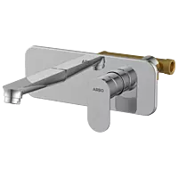 SL-2629 Concealed Body For Single Lever Basin Mixer Wall Mounted With Exposed Part Kit, Consisting Of Operative Lever, Basin Spout & Wall Flange