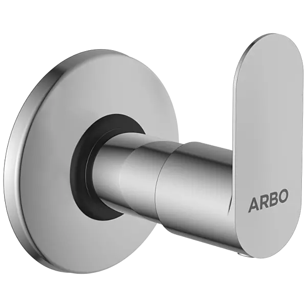 SL-2640 Exposed Part Kit Of Concealed Stop Cock & Flush Cock With Fitting Sleeve, Operating Lever & Adjustable Wall Flange