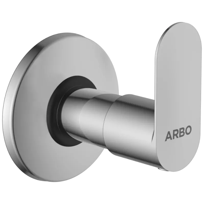 SL-2640 Exposed Part Kit Of Concealed Stop Cock & Flush Cock With Fitting Sleeve, Operating Lever & Adjustable Wall Flange