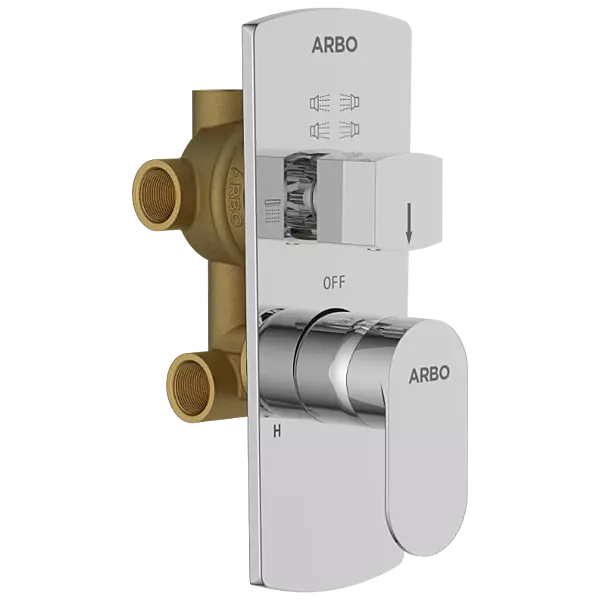 SL-2653 2 Inlet 3 Outlet High Flow Diverter Body With Upper Part Set