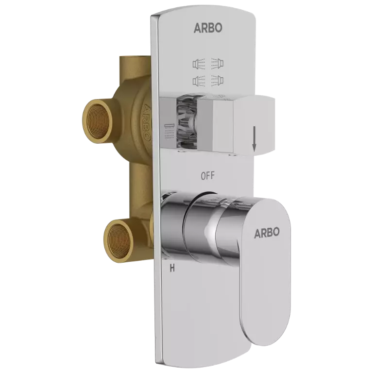 SL-2653 2 Inlet 3 Outlet High Flow Diverter Body With Upper Part Set