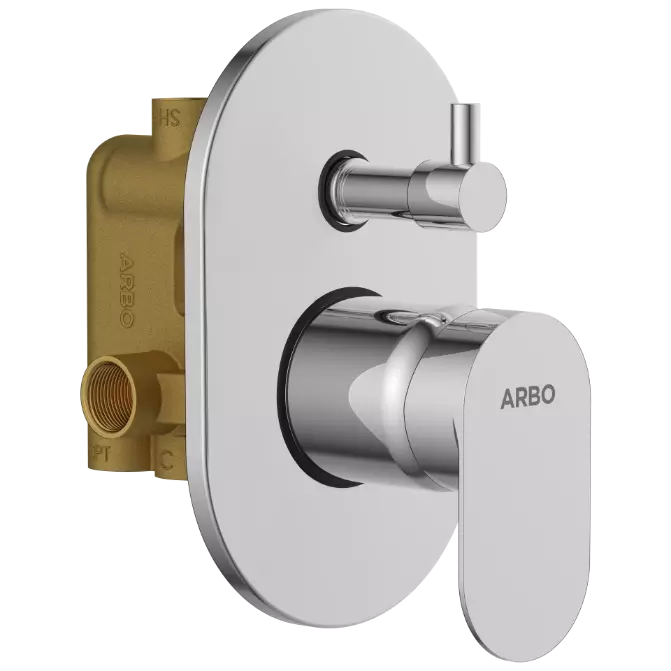 SL-2655 3 Inlet 2 Outlet High Flow Diverter Body With Upper Part Set