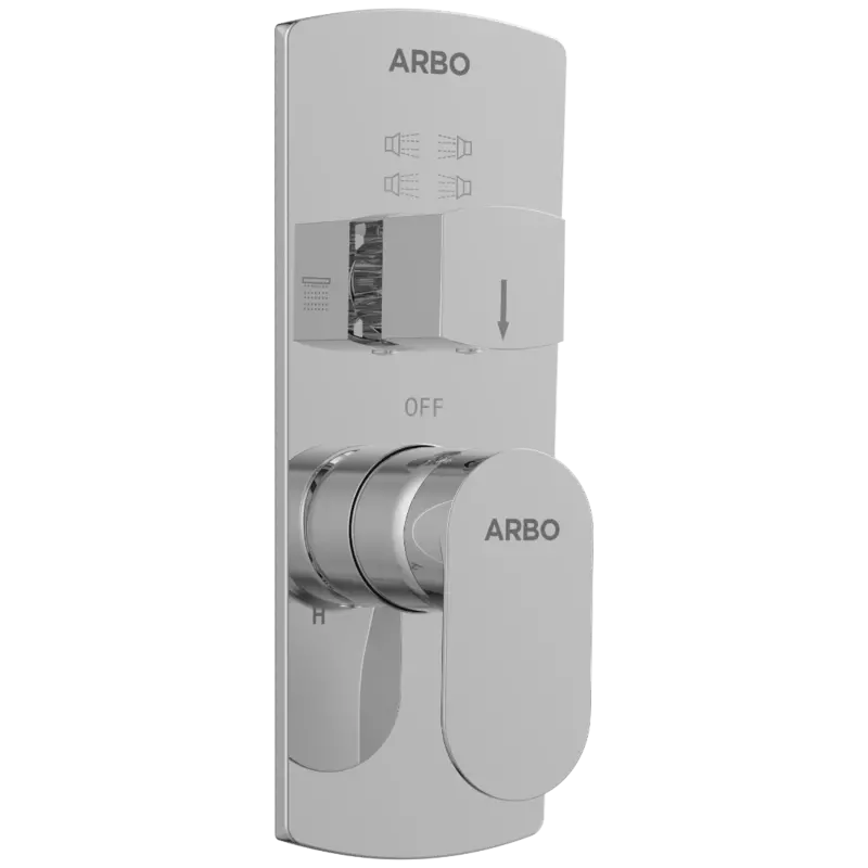 SL-2663 Exposed Part Kit For 2 Inlet 3 Outlet Single Lever High Flow Diverter