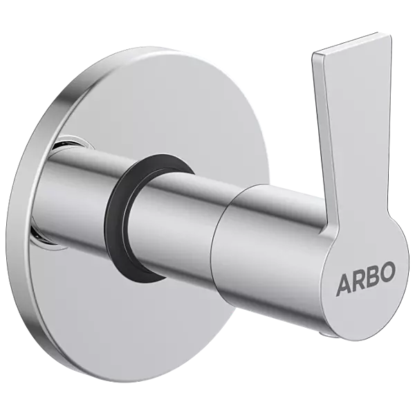 RL-4640 Exposed Part Kit Of Concealed Stop Cock With Fitting Sleeve, Operating Lever & Adjustable Wall Flange