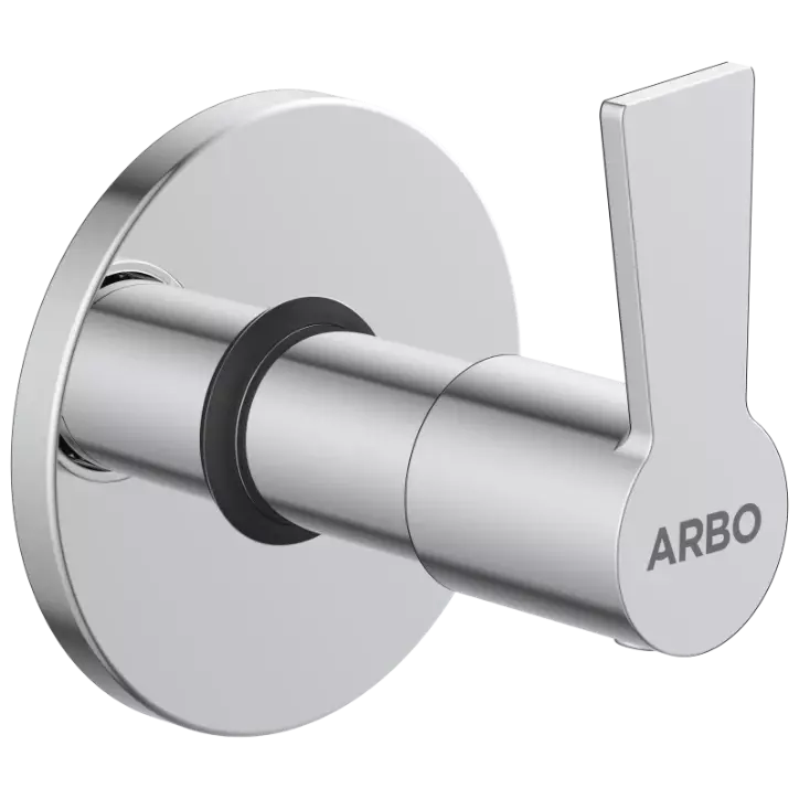 RL-4640 Exposed Part Kit Of Concealed Stop Cock With Fitting Sleeve, Operating Lever & Adjustable Wall Flange