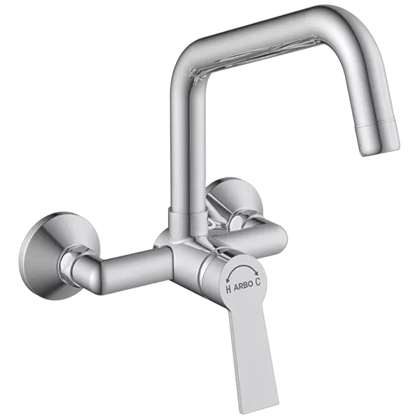 RL-4643 Single Lever Sink Mixer With Swinging Spout With Connecting Legs With Wall Flange (Wall Mounted Model)