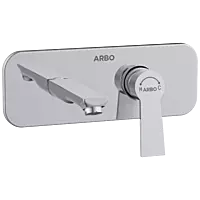 RL-4667 Exposed Part Kit For Single Lever Basin Mixer Wall Mounted With Consisting Of Operative Lever, Basin Spout & Wall Flange