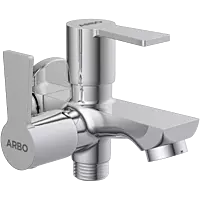 RL-4605 2 Way Bib Tap Side Handle With Wall Flange