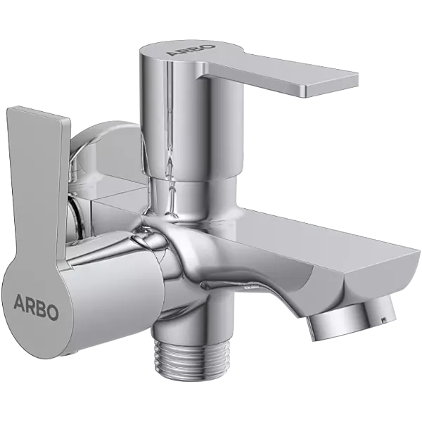 RL-4605 2 Way Bib Tap Side Handle With Wall Flange