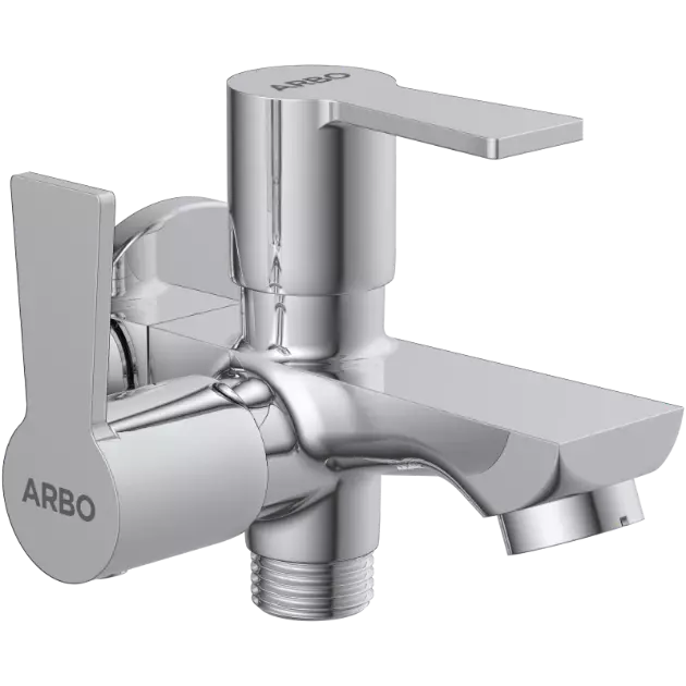 RL-4605 2 Way Bib Tap Side Handle With Wall Flange