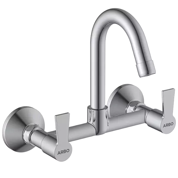 RL-4613 Sink Mixer With Swinging Spout With Connecting Legs With Wall Flange (Wall Mounted Model)