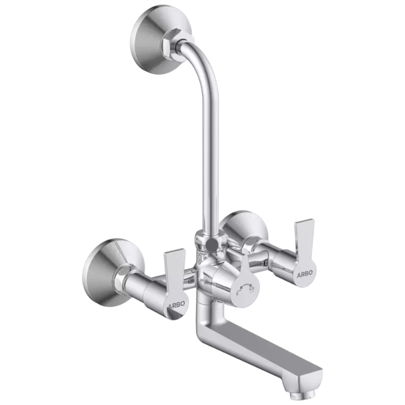 RL-4620 Wall Mixer 2 In 1 With Connecting Legs With Wall Flange
