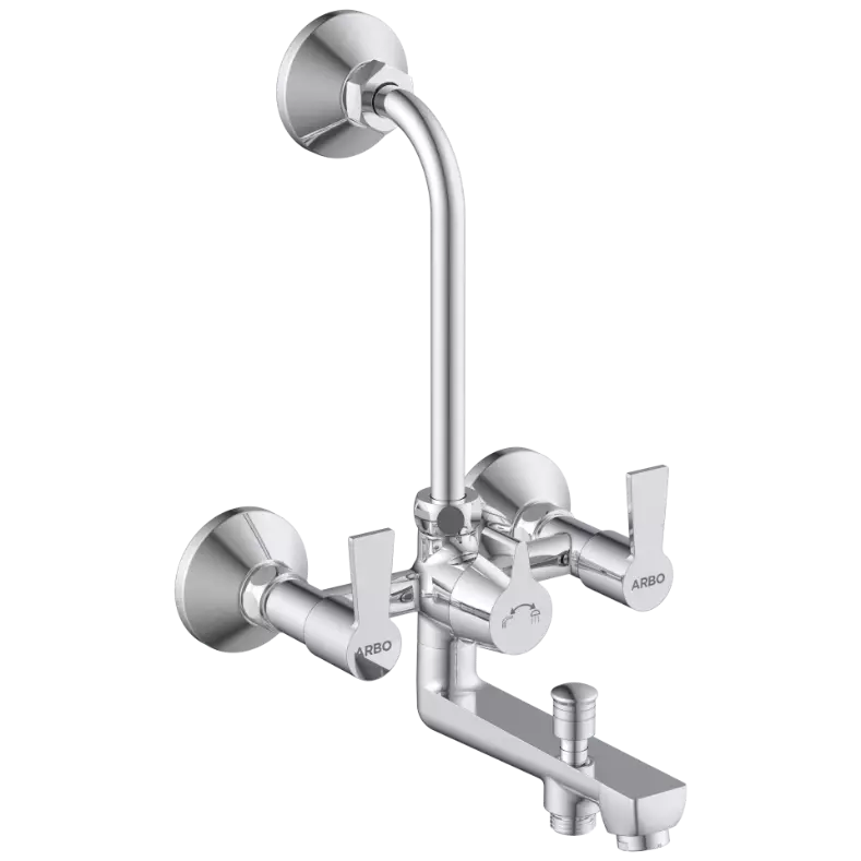 RL-4622 Wall Mixer 3 In 1 With Connecting Legs With Wall Flange