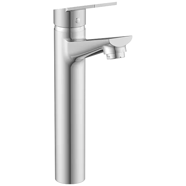 RL-4628 Single Lever Tall Basin Mixer With Braided Hoses (Table Mounted Model)