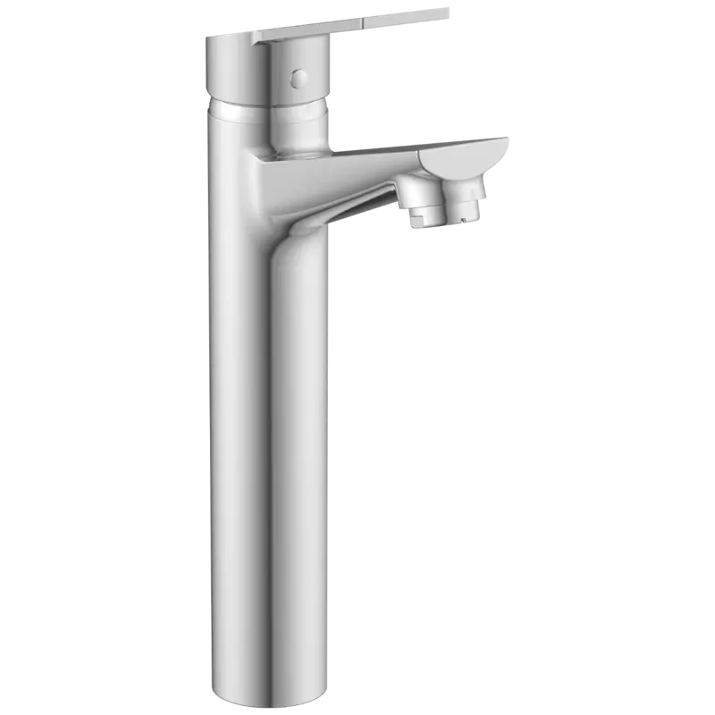 RL-4628 Single Lever Tall Basin Mixer With Braided Hoses (Table Mounted Model)