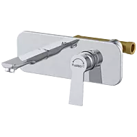 RL-4629 Concealed Body For Single Lever Basin Mixer Wall Mounted With Exposed Part Kit, Consisting Of Operative Lever, Basin Spout & Wall Flange