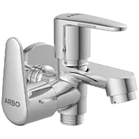 AL-1405 2 Way Bib Tap Side Handle With Wall Flange