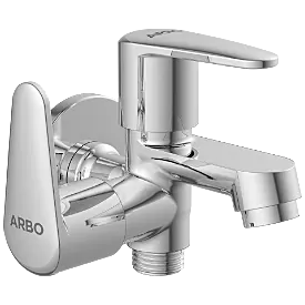 AL-1405 2 Way Bib Tap Side Handle With Wall Flange