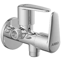 AL-1407 2 Way Angle Cock With Wall Flange