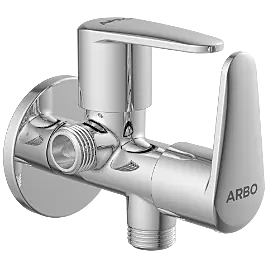 AL-1407 2 Way Angle Cock With Wall Flange