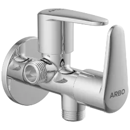 AL-1407 2 Way Angle Cock With Wall Flange
