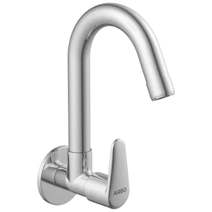 AL-1408 Sink Cock With Swinging Spout With Wall Flange (Wall Mounted Model)