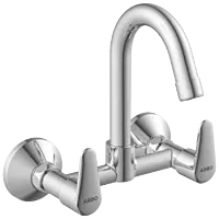 AL-1413 Sink Mixer With Swinging Spout With Connecting Legs With Wall Flange (Wall Mounted Model)