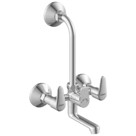AL-1420 Wall Mixer 2 In 1 With Connecting Legs With Wall Flange
