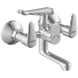 AL-1421 Wall Mixer 2 In 1 With Crutch, Connecting Legs With Wall Flange