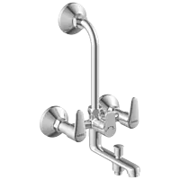 AL-1422 Wall Mixer 3 In 1 With Connecting Legs With Wall Flange