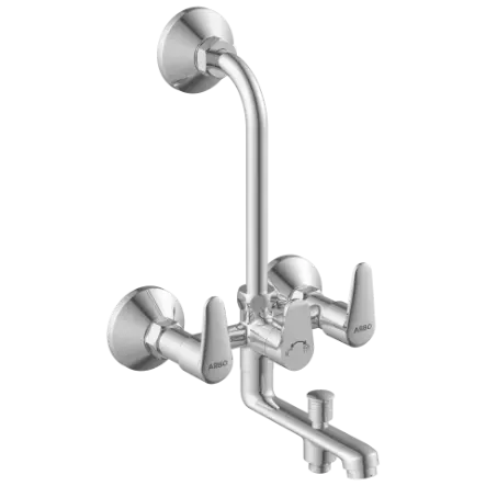 AL-1422 Wall Mixer 3 In 1 With Connecting Legs With Wall Flange