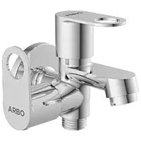 NE-1605 2 Way Bib Tap Side Handle With Wall Flange