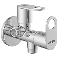NE-1607 2 Way Angle Cock With Wall Flange