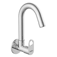 NE-1608 Sink Cock With Swinging Spout With Wall Flange (Wall Mounted Model)