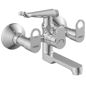 NE-1621 Wall Mixer 2 In 1 With Crutch, Connecting Legs With Wall Flange