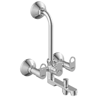 NE-1622 Wall Mixer 3 In 1 With Connecting Legs With Wall Flange