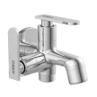IX-2805 2 Way Bib Tap Side Handle With Wall Flange