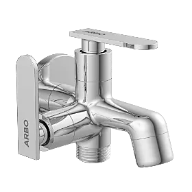 IX-2805 2 Way Bib Tap Side Handle With Wall Flange