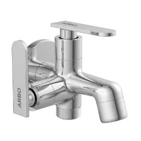 IX-2805 2 Way Bib Tap Side Handle With Wall Flange