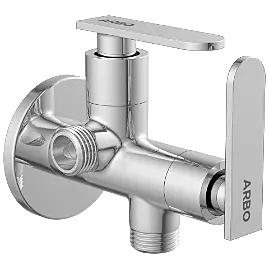IX-2807 2 Way Angle Cock With Wall Flange