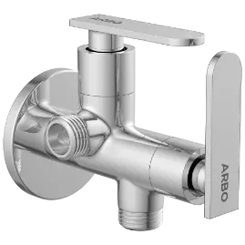 IX-2807 2 Way Angle Cock With Wall Flange