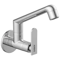 IX-2808 Sink Cock With Swinging Spout With Wall Flange (Wall Mounted Model)