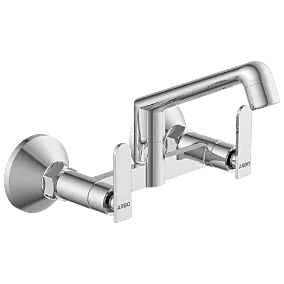 IX-2813 Sink Mixer With Swinging Spout With Connecting Legs With Wall Flange (Wall Mounted Model)