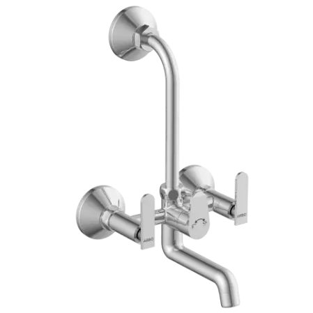 IX-2820 Wall Mixer 2 In 1 With Connecting Legs With Wall Flange