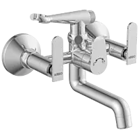 IX-2821 Wall Mixer 2 In 1 With Crutch, Connecting Legs With Wall Flange