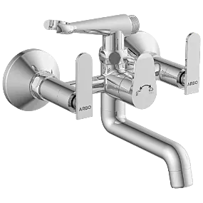 IX-2821 Wall Mixer 2 In 1 With Crutch, Connecting Legs With Wall Flange
