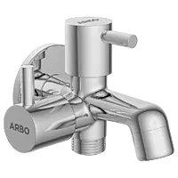 EL-1805 2 Way Bib Tap Side Handle With Wall Flange