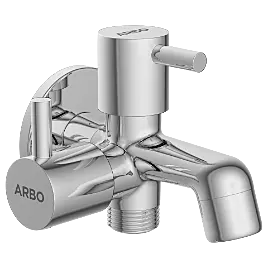 EL-1805 2 Way Bib Tap Side Handle With Wall Flange
