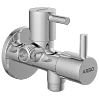 EL-1807 2 Way Angle Cock With Wall Flange