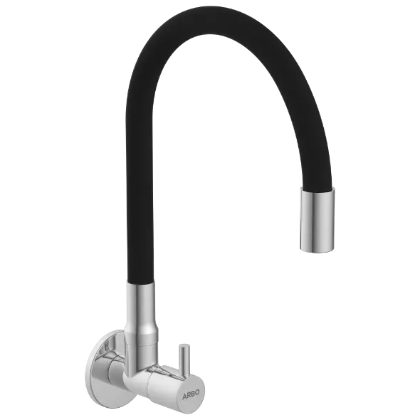 EL-1808 Sink Cock With Swinging Spout With Wall Flange (Wall Mounted Model)